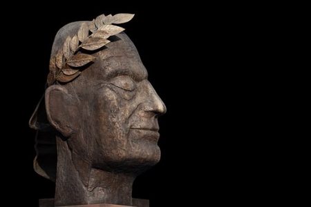  rzeźba – głowa, popiersie z brązu